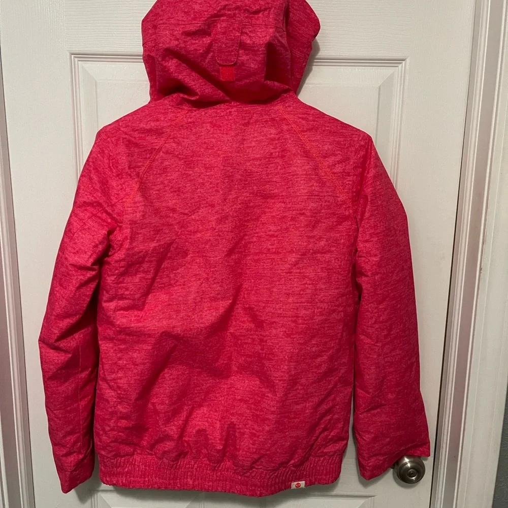 Roxy Dry Flight 10K Hooded Puffer Ski Snowboard Coat Girl's 14 Pink